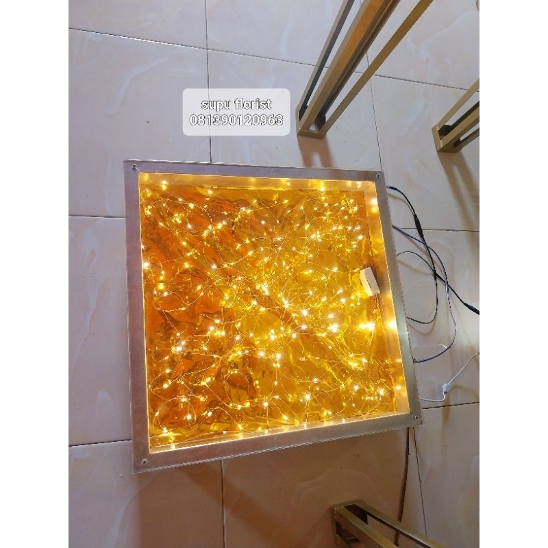 lantai kaca akrilik dekorasi pelaminan