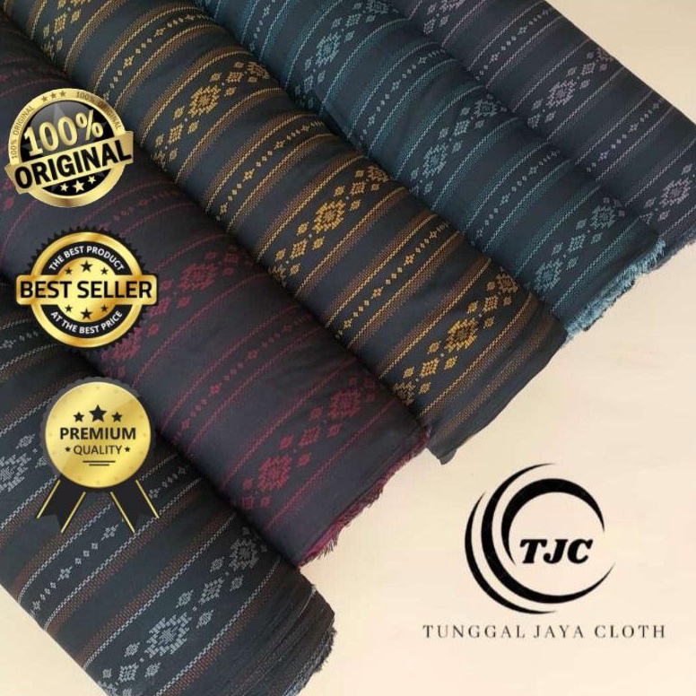 Stok baru id3u8Ti kain jet black motif  kain abaya  kain hikmat