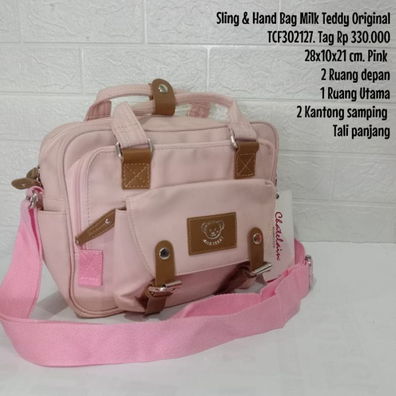 TAS SELEMPANG PLANET OCEAN,MILK TEDDY ORIGINAL