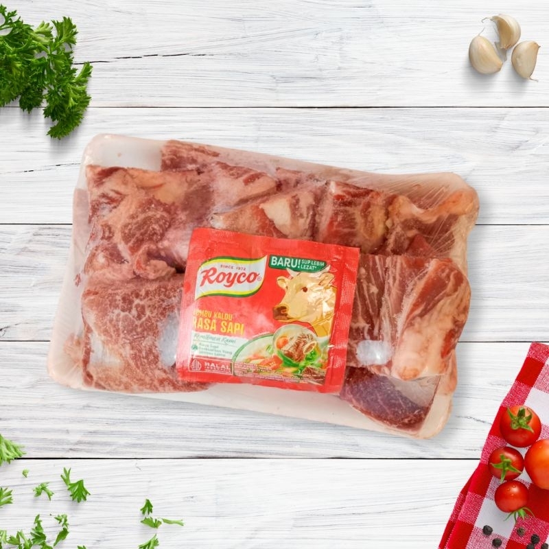 Amanta Segar Bogor | Daging Sapi Tulang Iga Sirip Super Premium 1kg Terlaris Murah