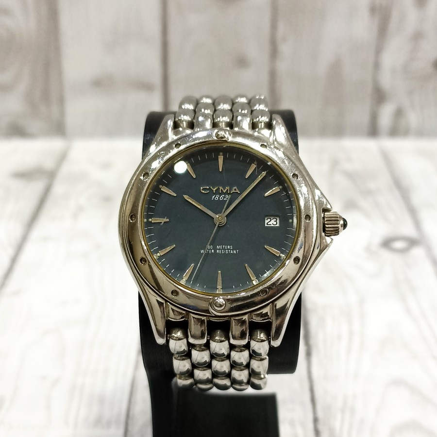 Jam Tangan Cyma Divers Le Locle Quartz Watch Original Water Resistant Tahan Air Vintage Jadul Langka