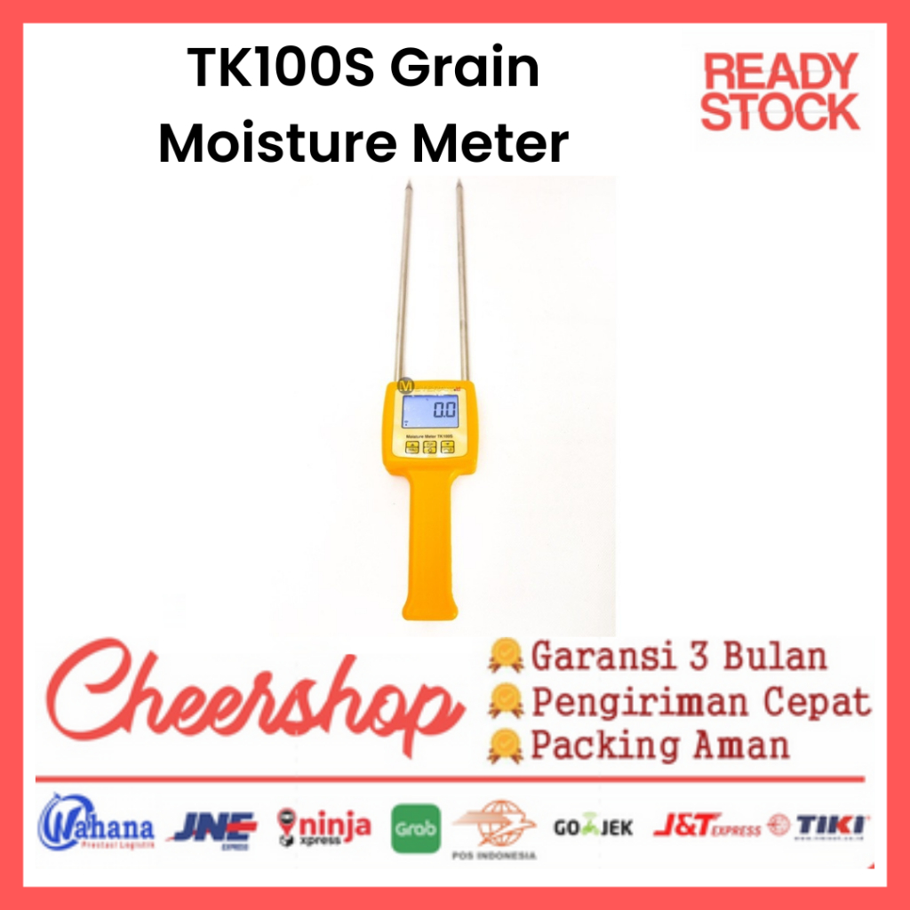 TK100S Grain Moisture Meter Pengukur Kadar Air Biji Bubuk Kelembaban