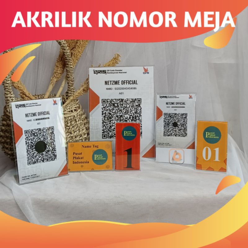 

AKRILIK NOMOR MEJA | AKRILIK DISPLAY | CARD DISPLAY MODEL L POTRAIT DAN LANDSCAPE 1 DISPLAY