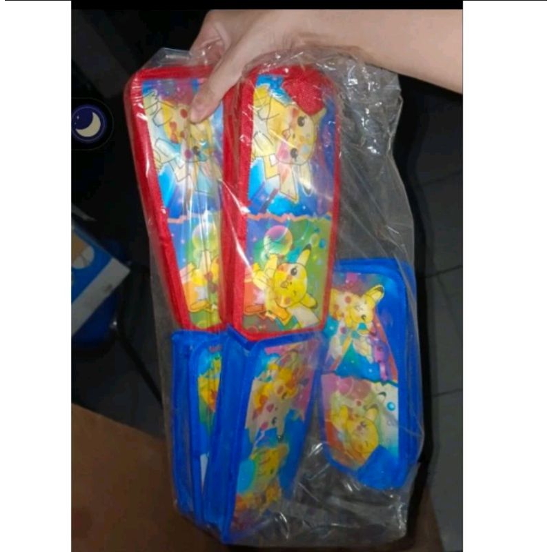 

sale kotak pensil kain motif pokemon 3 dimensi