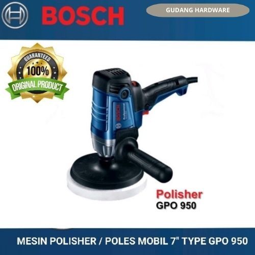 Bosch polisher / poles mobil 7" type GPO-950 100% asli original