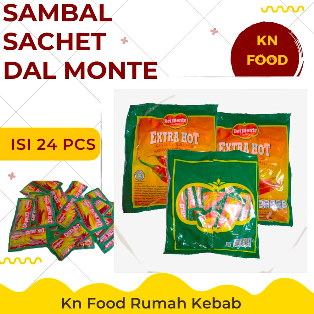 

Saus Delmonte SACHET 24 Pcs - Saus Sambal SACHET Extra Hot - 24 pcs
