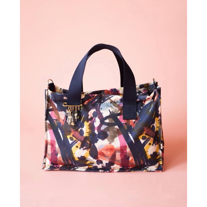 Kaerysleika kaerys watercolor tote bag T36 navy