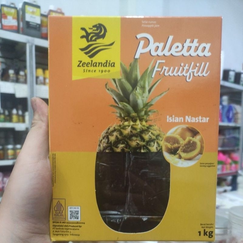 

Zeelandia paletta fruitfill 1kg / selai nanas / isian nastar / nastar / selau repack / krim