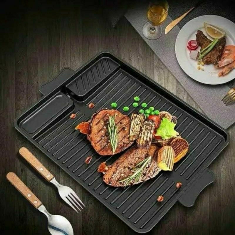 Grill Pan Yakiniku KOREAN BBQ Grill / panggangan KOREAN BBQ Grill Anti Lengket