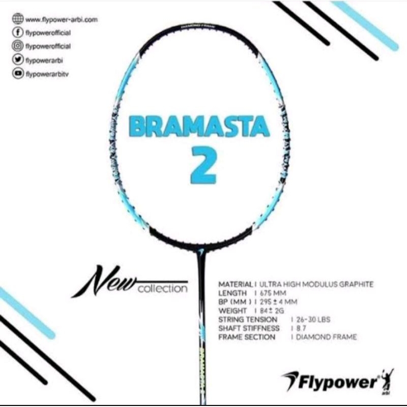 Raket badminton FLYPOWER Bramasta2 original