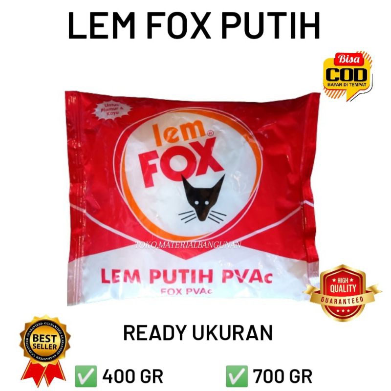 LEM FOX PUTIH 700 GR LEM SERBAGUNA LEM PLAMUR DAN KAYU
