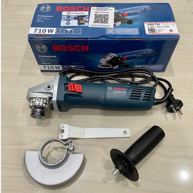 BOSCH gws 700 asli ori ( 710watt ) Disgrenda mesin gerinda tangan BOSCH 4" inci mesin gurinda tangan
