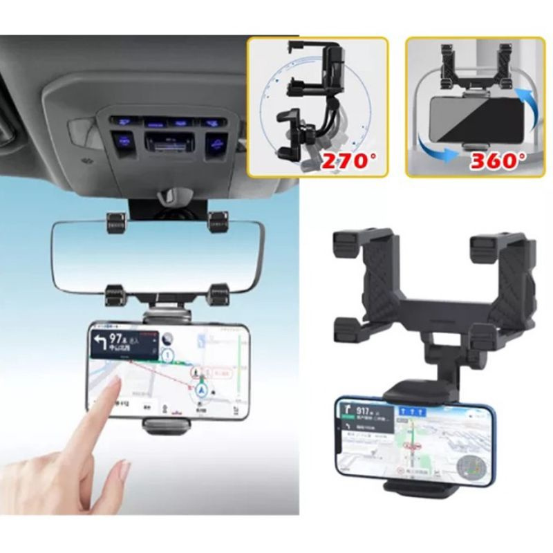 Holder Mobil Spion Tengah Holder HP GPS Holder Kaca Spion