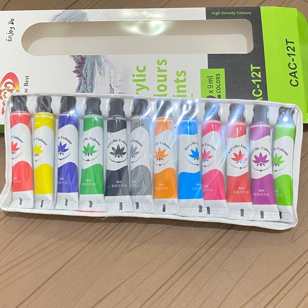 

Cat Lukis Acrylic ESCO 9ml 12 Warna