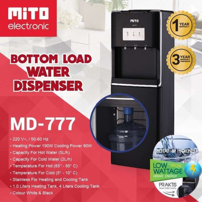Water Dispenser Galon Bawah MD777 Mito