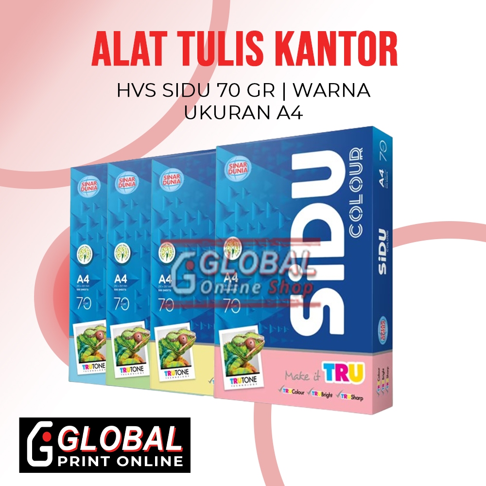 

Global Print Shop Online - Hvs Warna Sidu A4 (70Gsm) RIM
