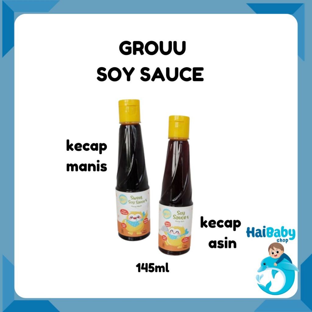 

Grouu - Soy Sauce, Kecap MPASI Organik, Bumbu MPASI - NO MSG