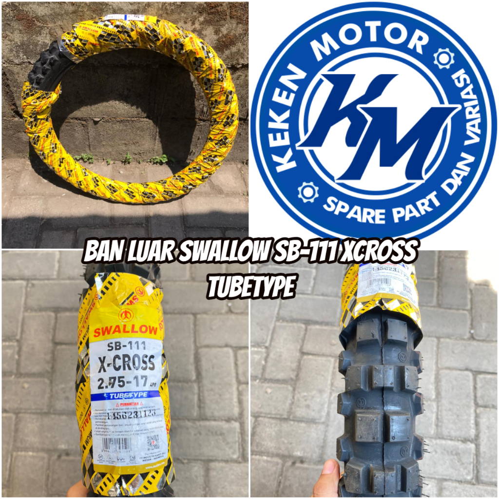 BAN LUAR SWALLOW XCROSS 275-17 // 250-17  300-17 300-18 TUBETYPE || BAN LUAR TRILL SWALLOW 350-17 25