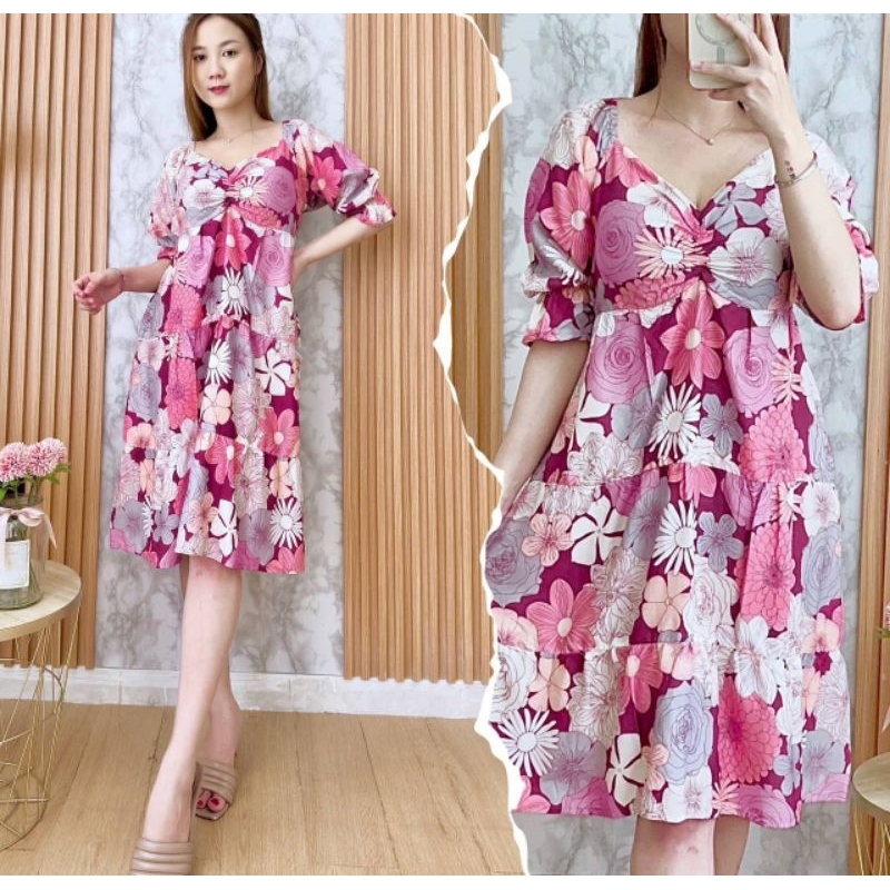 DRESS BALI FUJI /Daster Bali kerut Ennz Shop