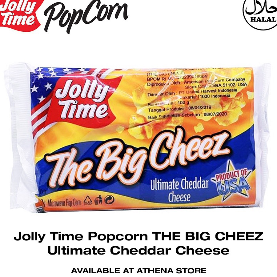 

MODEL TA222 Popcorn Jolly Time THE BIG CHEEZ Ultimate Cheddar Cheese 1gr