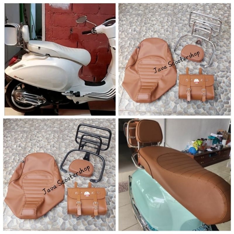 Aksesoris Vespa Matic Primavera dan Sprint / Backrack Touring Vespa Matic / Aksesoris Vespa