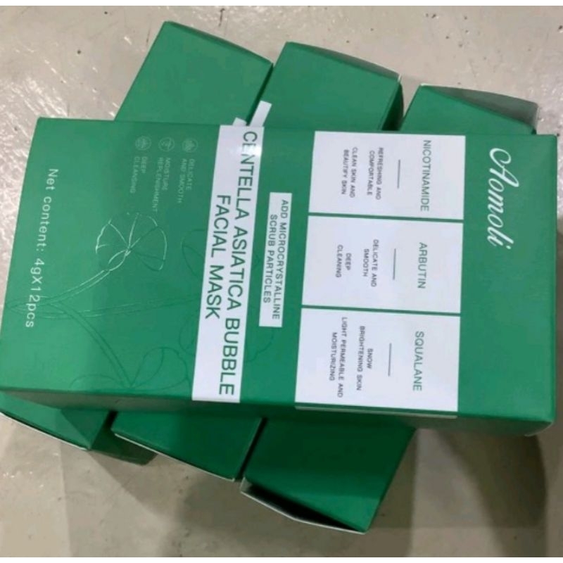 AOMOLI MASKER BUSA CENTELLA ASIATICA MEMBANTU MENCERAHKAN WAJAH