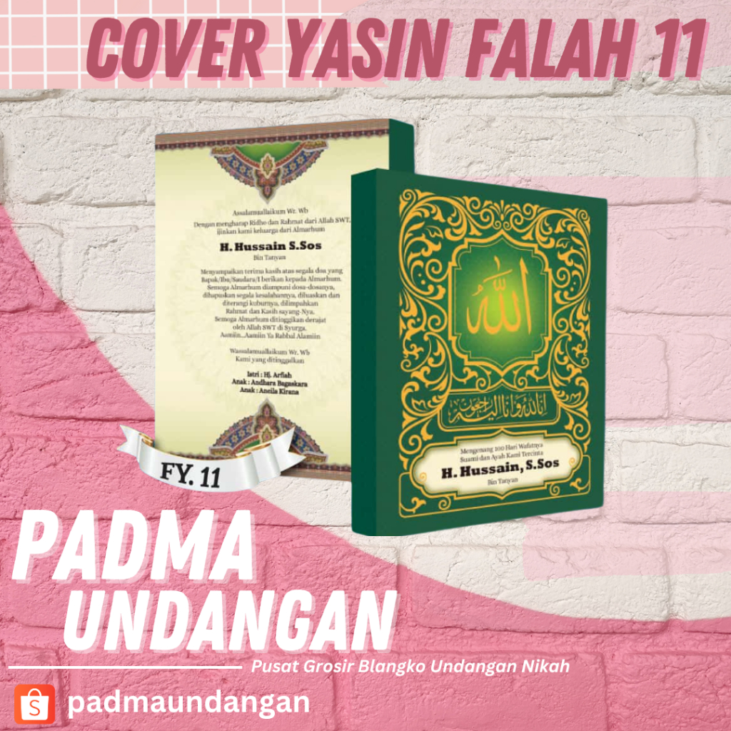 

Cover Yasin Falah 11 | PadmaUndangan