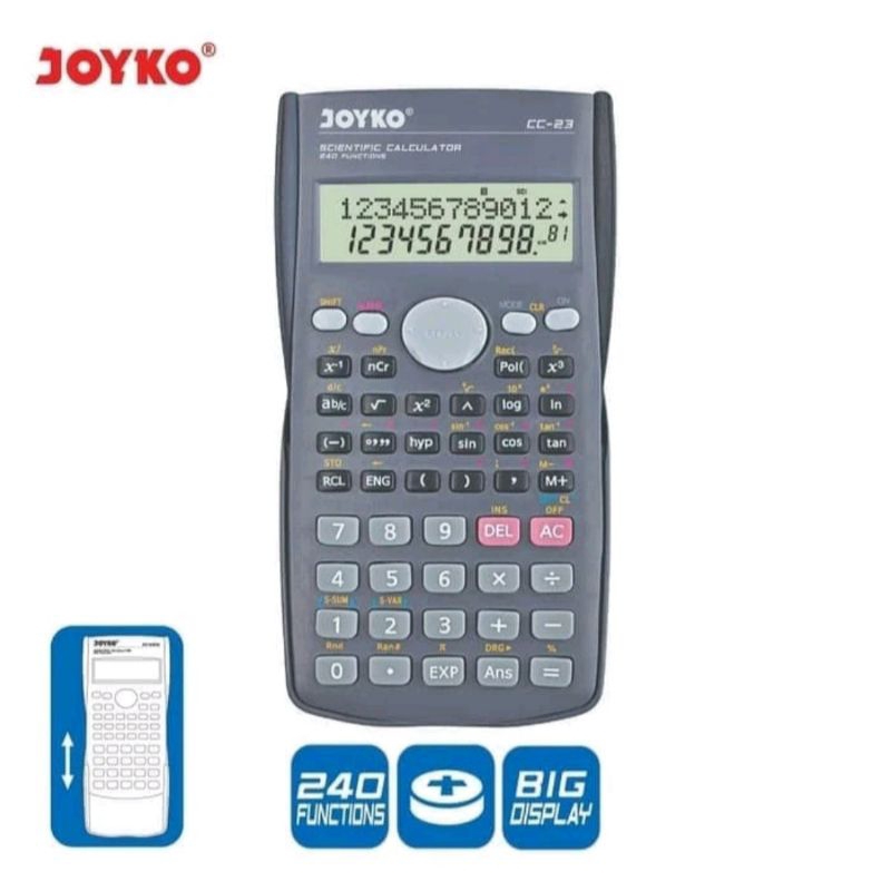 

Calculator Scientific/Kalkulator Ilmiah Joyko CC-23