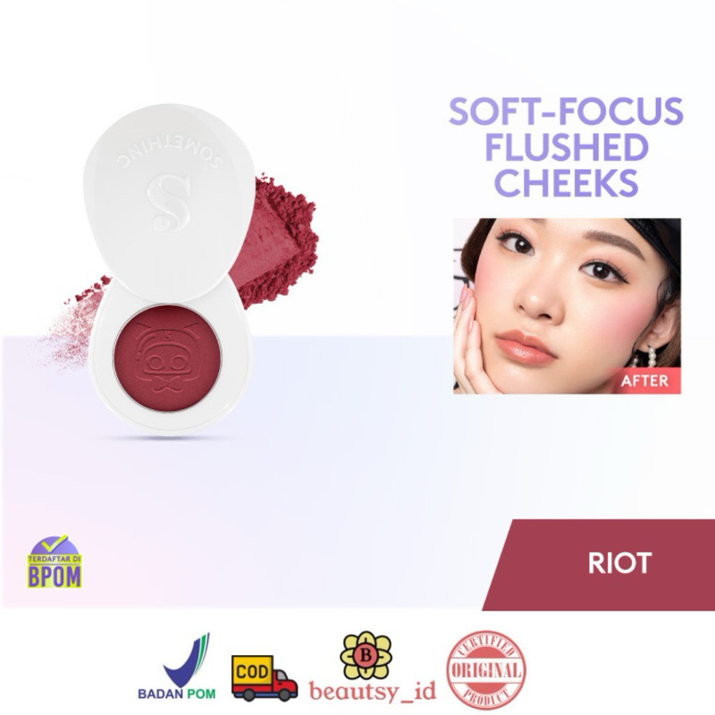 Somethinc Mademoiselle Soft Focus Powder Blush Riot Blush On Original BPOM CODi