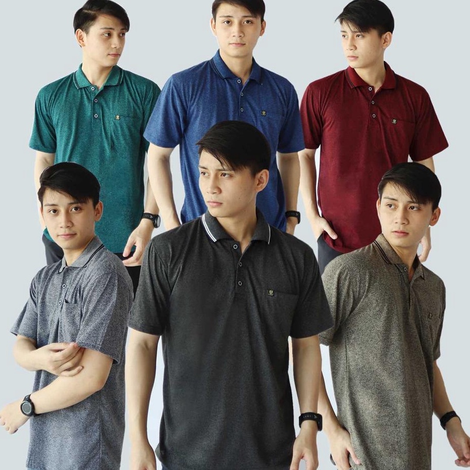 Diskon Liso wear  Kaos kerah pria jumbo polos saku dewasa  kaos polo korea twis t shirt