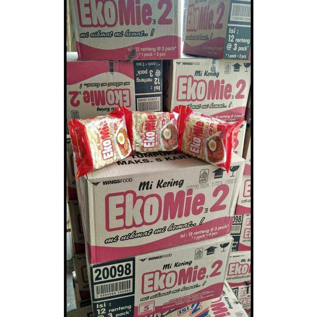 

MIE EKO RENTENG DAN PACK 1 DUS ISI 120G DAN 600G | mie eko renteng 1 dus | Mie eko
