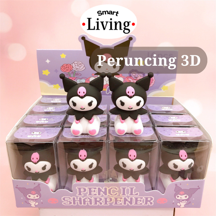 

SMRTLIV - Rautan Pensil 3D SANRIO / Peruncing 3D KUROMI MELODY HELLO KITTY / Pencil Sharpening KUROMI MELODY Fast Food