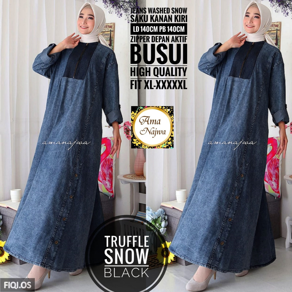 Truffle Dress Gamis Jumbo LD 140 Ama Najwa