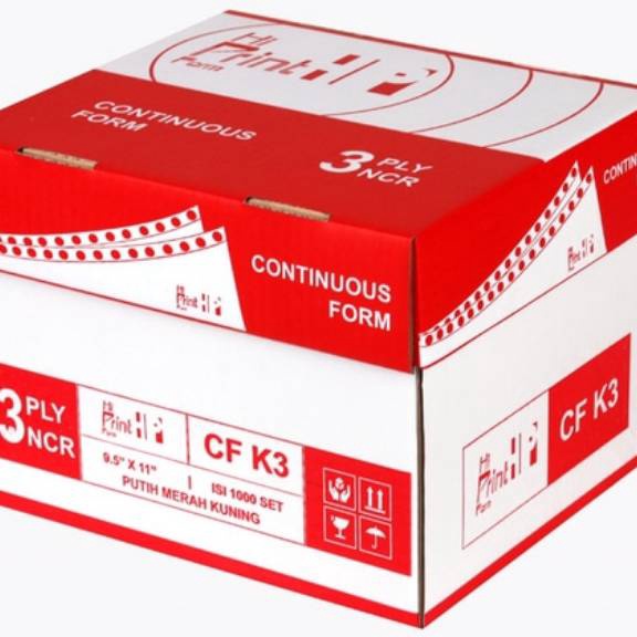 

Terkini CONTINUOUS FORM 95 X 112 3 PLY PRS HI PRINT ISI 2 SHEETS Ukuran dibagi 2