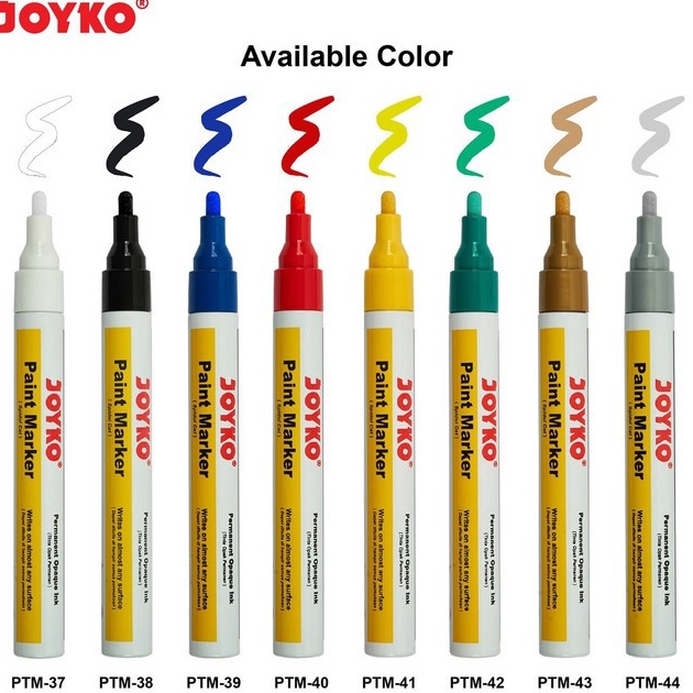 

Ready Paint Marker Spidol Cat Permanen Joyko Round Tip