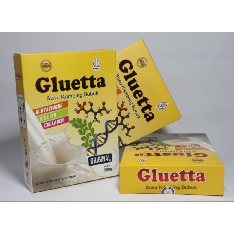 

GLUETTA - Susu Kambing Etawa, Susu Formula, Susu Kambing Bubuk, Susu Suplemen dengan 80 manfaat luar biasa, Rasa Original 200 gr