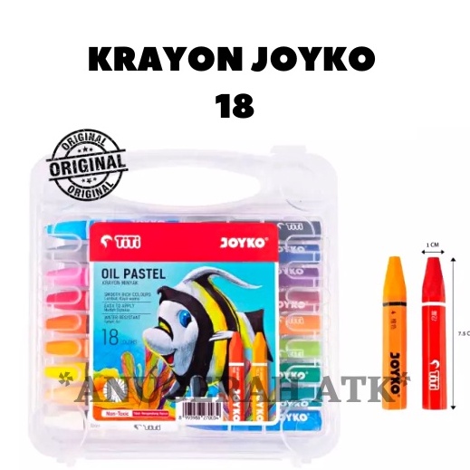 

Tren Kekinian Crayon Krayon TITI joyko 18 Warna 9F