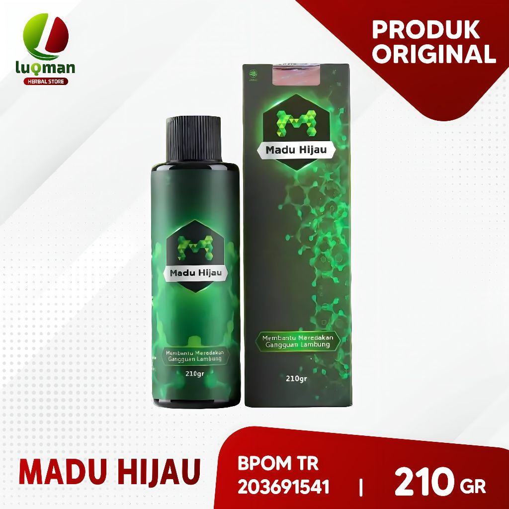 

Madu Hijau Logo M - Obat Herbal Lambung / Maag Akut / Kronis / Radang - 210gr - Original / Asli - COD