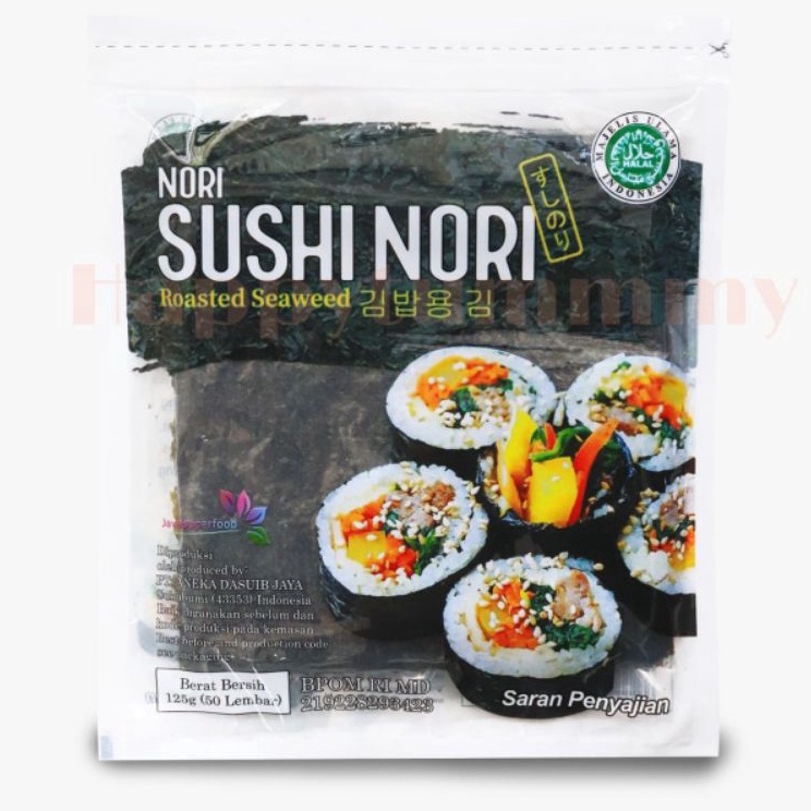 

Ready HPT JAVA SUSHI NORI Rumput Laut Kimbap Seaweed Halal MUI