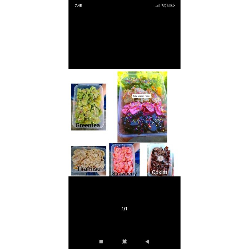 

keripik pisang COKLAT lumer