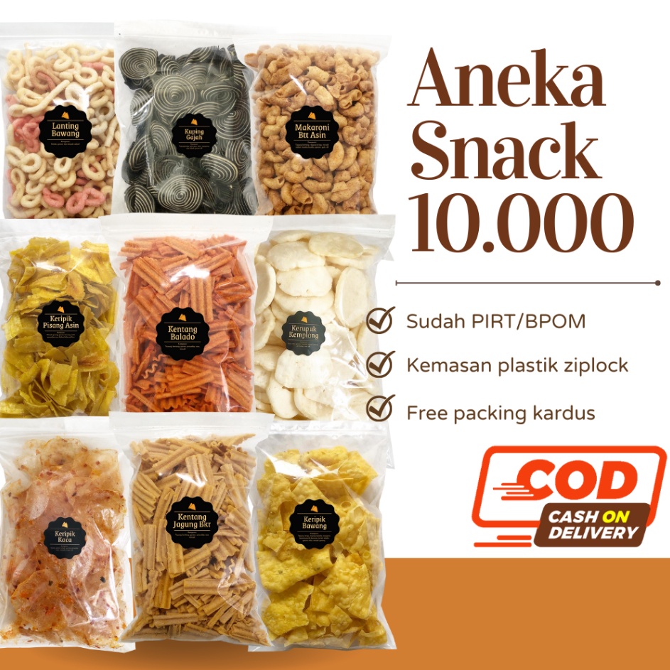 

Bestseller DELISH SNACKS Aneka Snack Serba 1 Bebas Pilih Cemilan Camilan Makanan Ringan Murah 1 RIBU