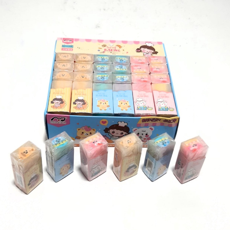 

Diskon Harga Grosir 1Kotak36pcsPenghapusEraser Pensil Gambar SWEET BAKING Dan BUNGA Ukuran 5X2X1CM Best Product