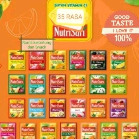 

Best Terlaris NUTRISARI Minuman Buah Vitamin C ALL VARIAN 1 RENCENG ISI 1 Sachet Sale