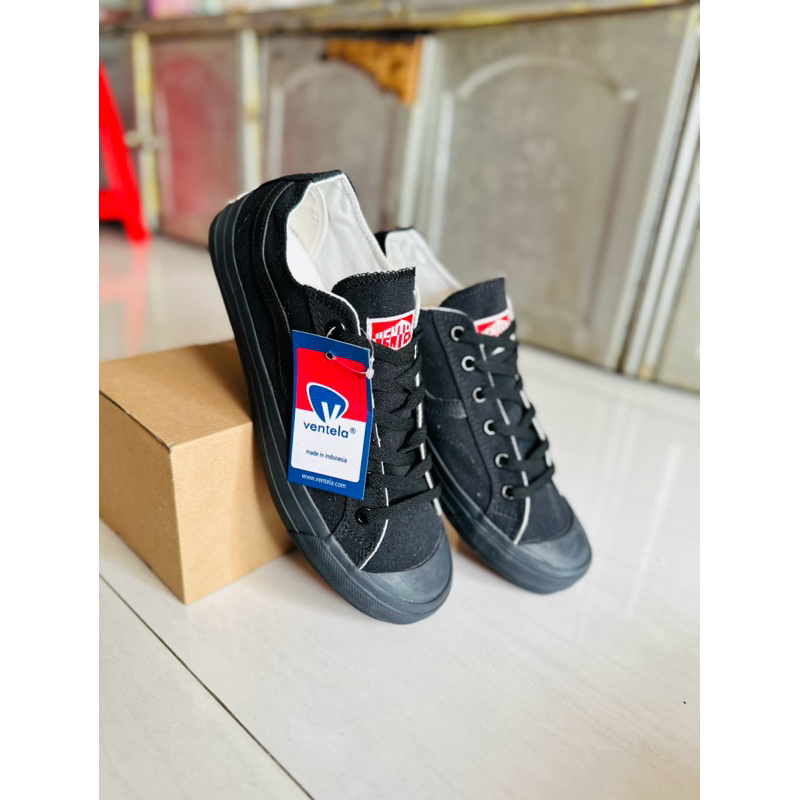 VENTELA, VENTELA LOW PUBLIC, VENTELA HITAM, SEPATU SEKOLAH, SEPATU PRIA