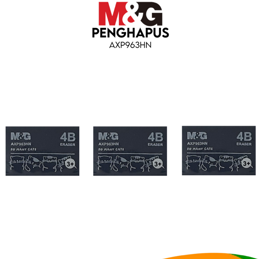 

M&G Eraser Black axp963hn / axp963hp