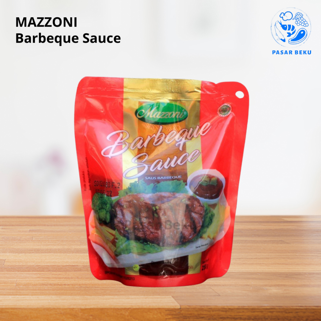 

Mazzoni Barbeque Sauce 250gr Saus Bakar Frozen Food Pasar Beku Padang