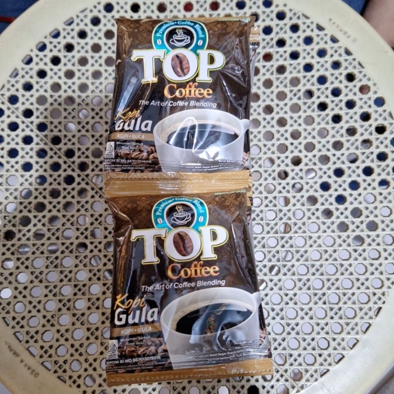 

kopi top kopi gula 1 renteng isi 12 pcs