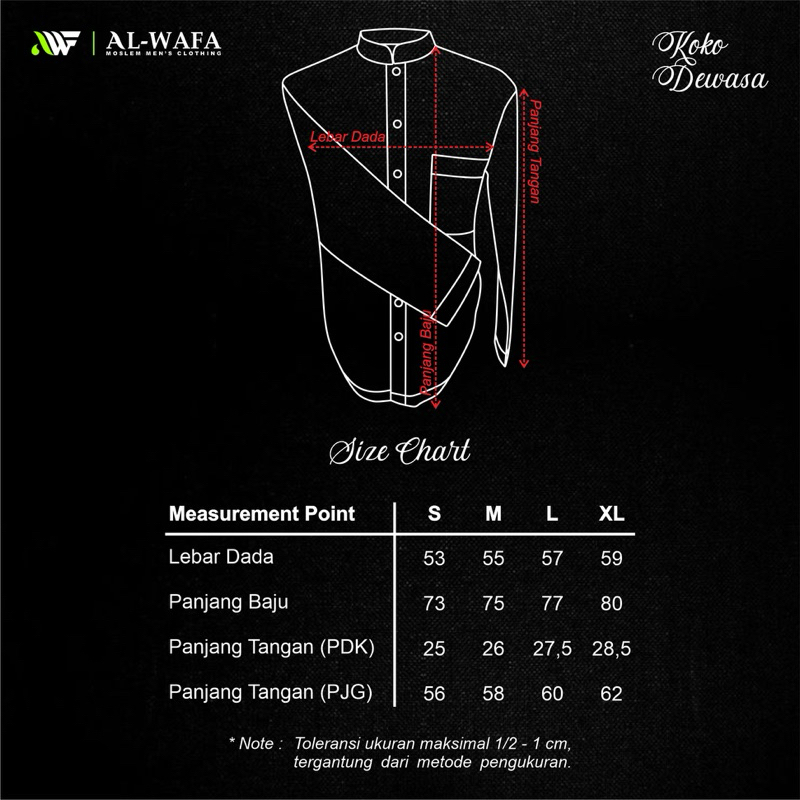 HEMAT KOKO AL WAFA PUTIH LENGAN PENDEK BAJU MUSLIM LENGAN PENDEK AL WAFA GOLD