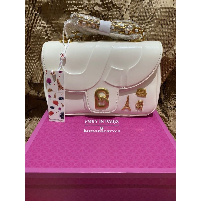 Emily Alma Flap Bag Medium | Le Blanc