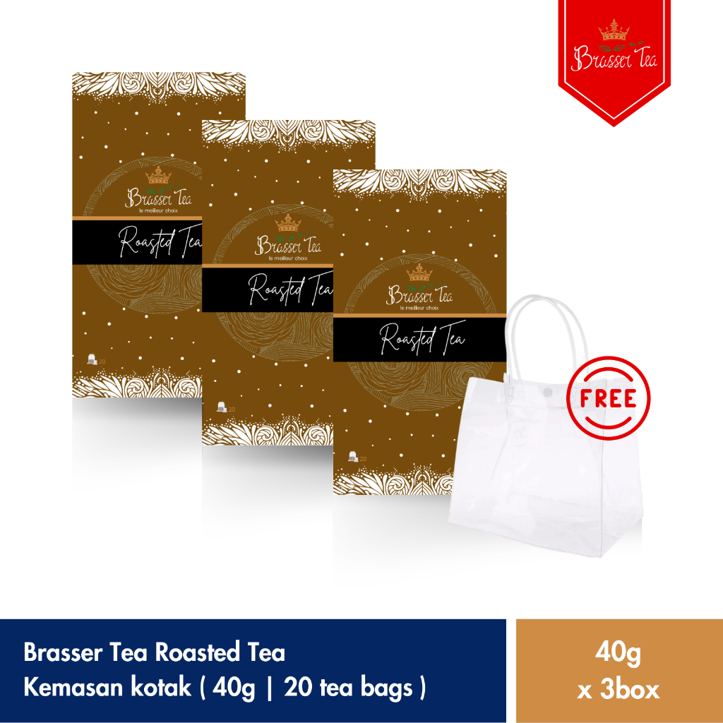 

[ BUNDLING Free Bag ] Roasted Tea Kemasan Kotak (3x40gr)